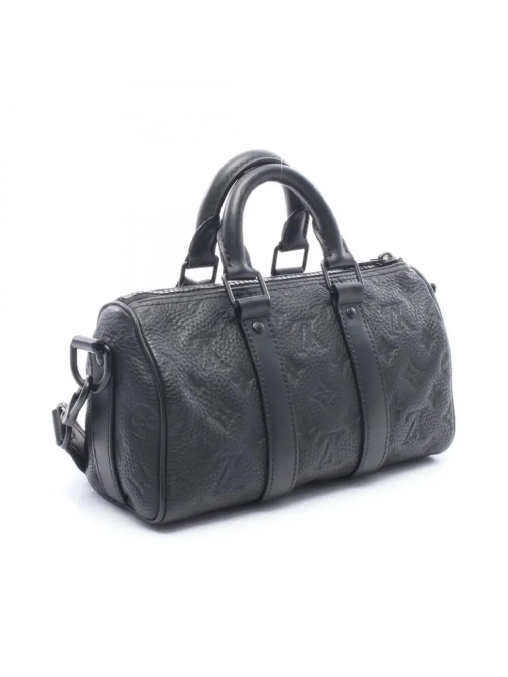 Louis Vuitton Handbag Keepall Bandouliere 25 2-Way Noir Leather